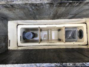 グリストラップ清掃作業後